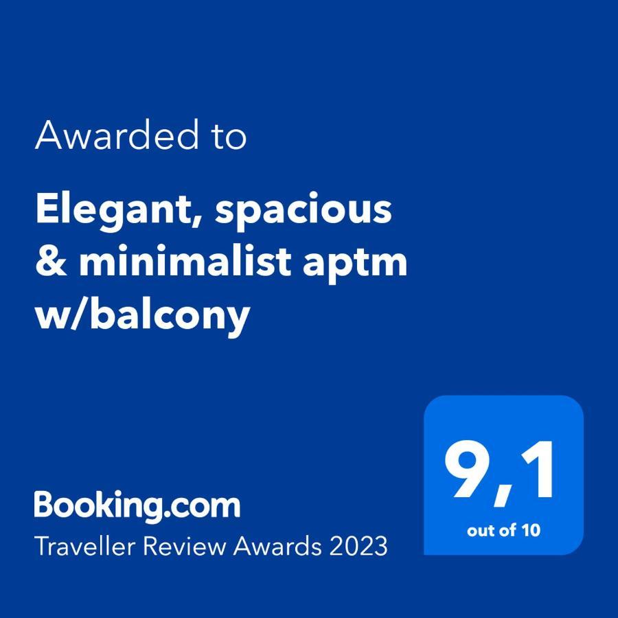 Elegant, Spacious & Minimalist Aptm W/Balcony Apartment Athena Bagian luar foto